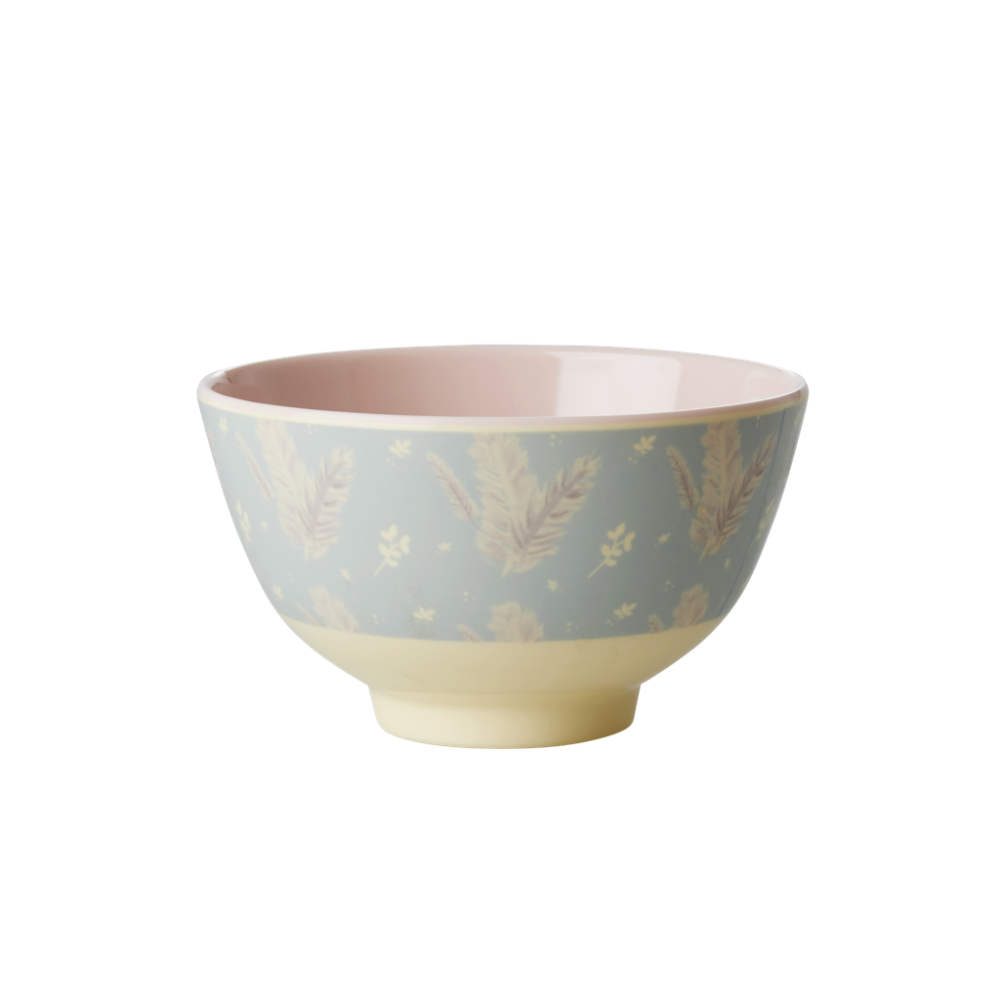 Feather Print Small Melamine Bowl By Rice DK
